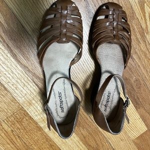 Softspots Women's sandals, size 9 1/2", Tan